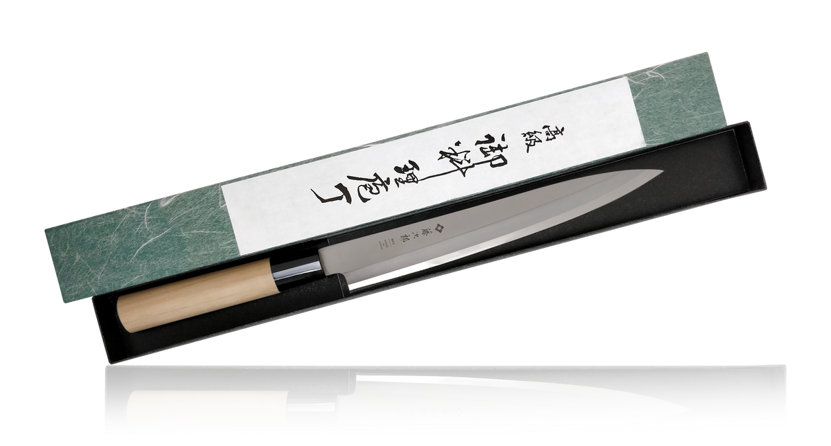 Cuchillo Japones Yanagiba Ittetsu Forge-welded Shirogami 2 para personas  zurdas IJF-11125L 27cm – Comprar online