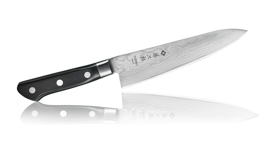Cuchillo de cocina Chef Damasco PRO (F-654), 180 mm, acero VG-10, 37 capas, afilado #10000