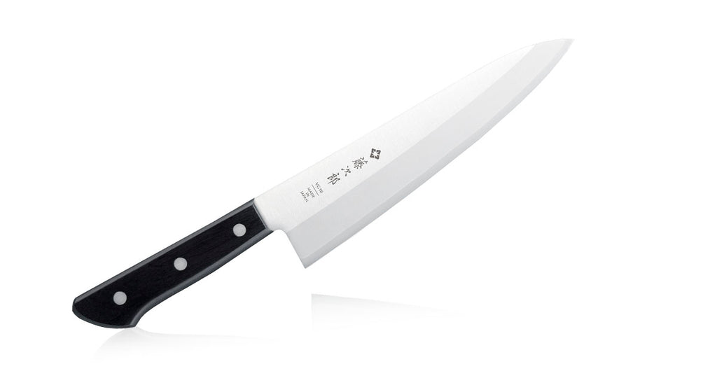 Cuchillo japonés Chef Tojiro Basic 200 mm (F-317), Acero VG-10, ECO Madera, cortar carnes, pescados, frutas y verduras