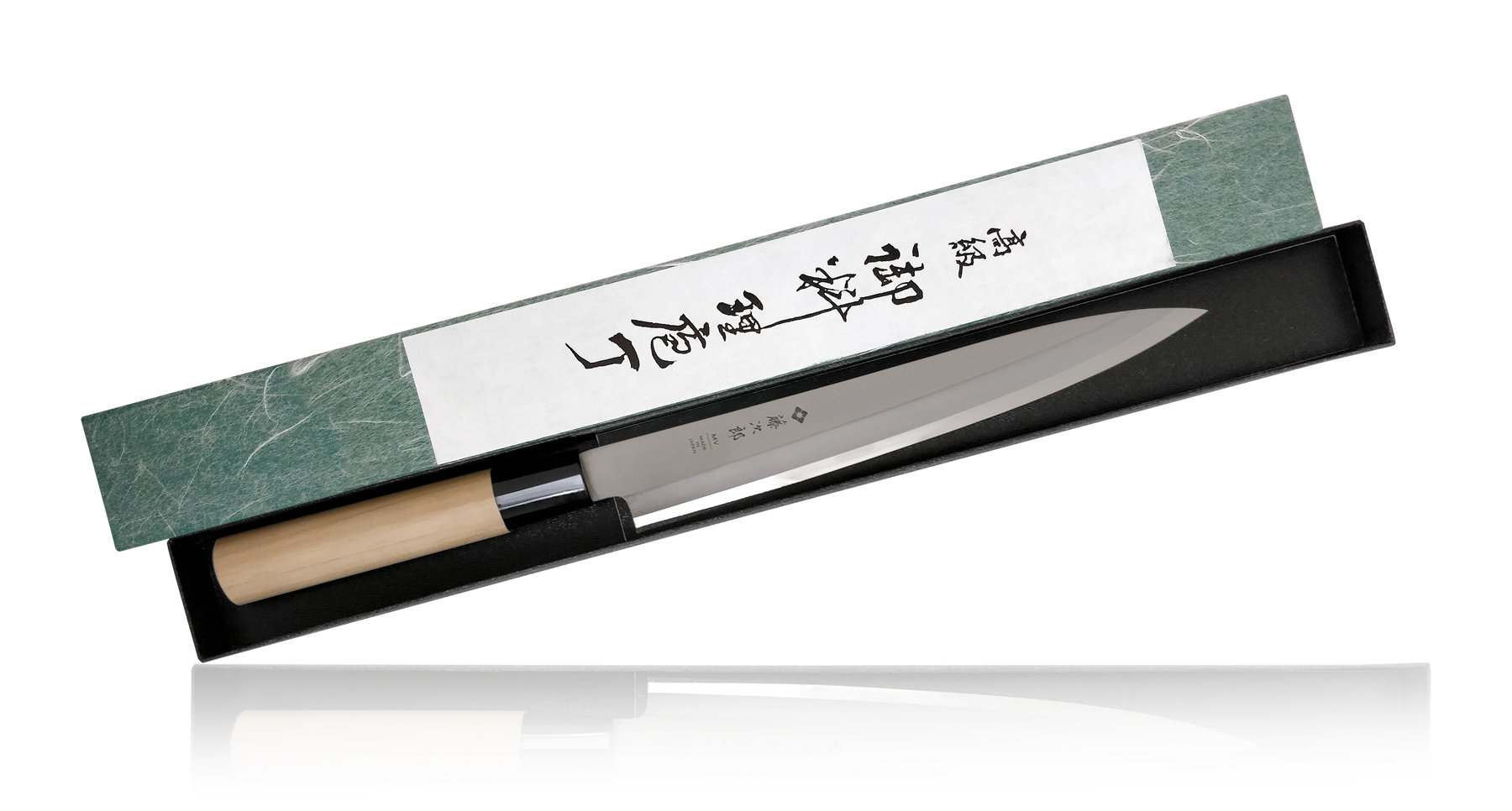 Tojiro - Coltello tradizionale giapponese, per sushi / sashimi, professionale, in acciaio molibdeno vanadio, lama ultra affilata, manico in legno Yanagiba 21 cm (F-1056)