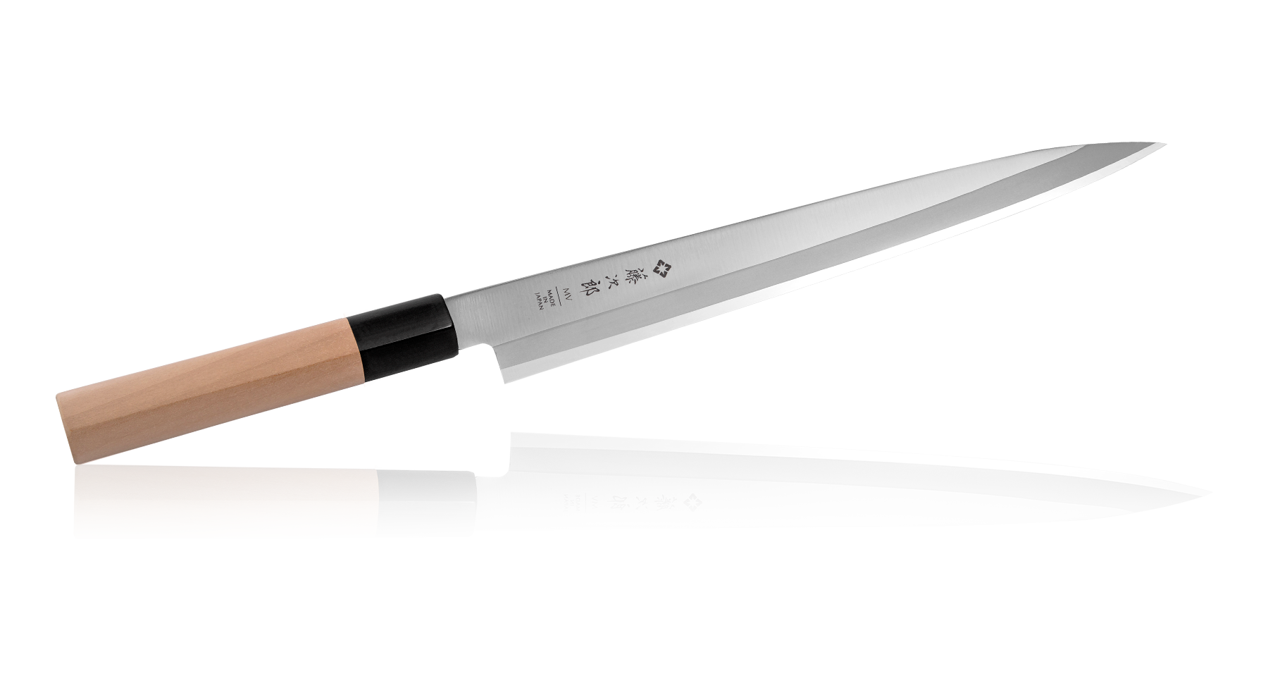 Tojiro - Coltello tradizionale giapponese, per sushi / sashimi, professionale, in acciaio molibdeno vanadio, lama ultra affilata, manico in legno Yanagiba 24 cm (F-1057)