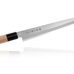 Tojiro - Coltello tradizionale giapponese, per sushi / sashimi, professionale, in acciaio molibdeno vanadio, lama ultra affilata, manico in legno Yanagiba 24 cm (F-1057)