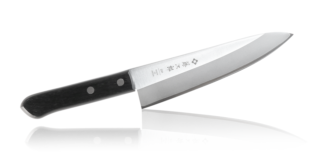 Cuchillo japonés Chef Tojiro Western 180 mm (F-302) Acero de damasco VG-10, ECO Madera, cortar carnes, pescados, frutas y verduras