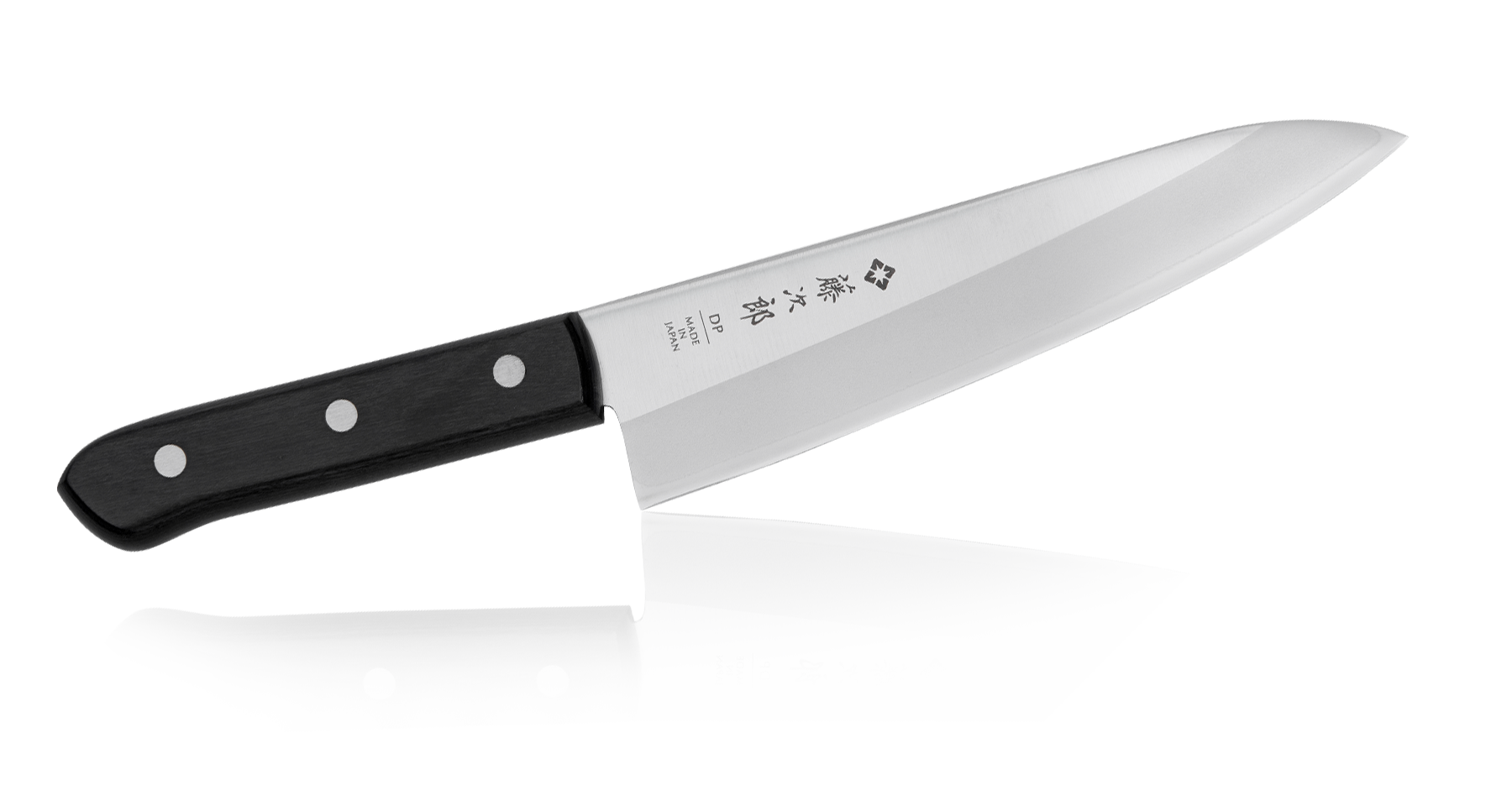 Cuchillo japonés Chef Tojiro Western 180 mm (F-312), Acero de damasco VG-10, ECO Madera, cortar carnes, pescados, frutas y verduras