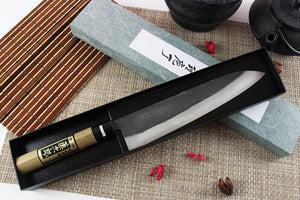Tojiro Cuchillo Japones Profesionales - Santoku para sushi, sashimi, carne, pescado y verduras - 21 cm (F-694)